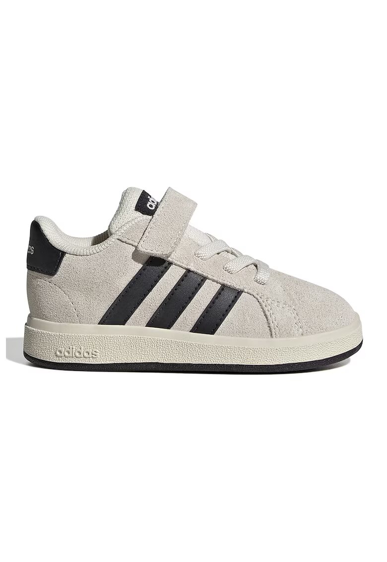 adidas Sportswear Pantofi sport Grand Court cu velcro - Negru/Maro nisip