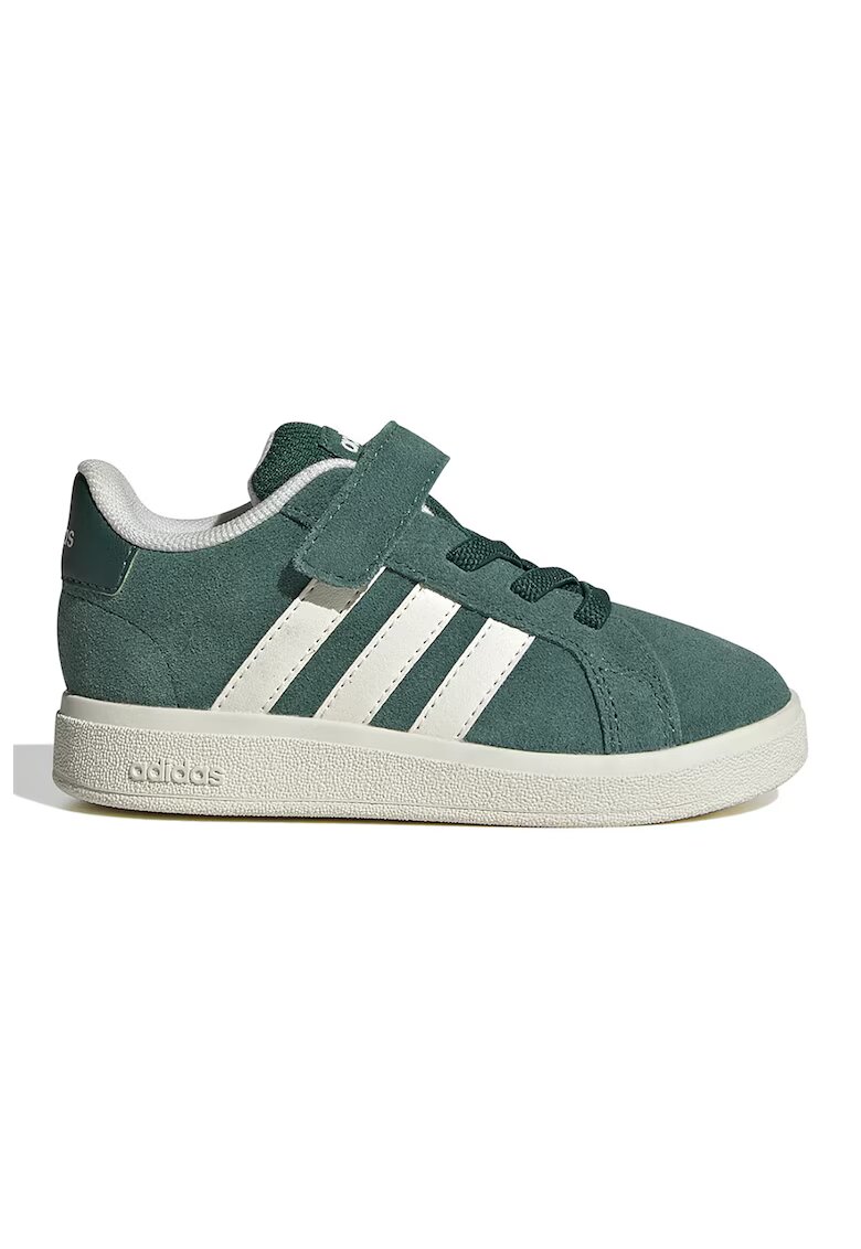 adidas Sportswear Pantofi sport Grand Court cu velcro - Verde englez/Alb murdar
