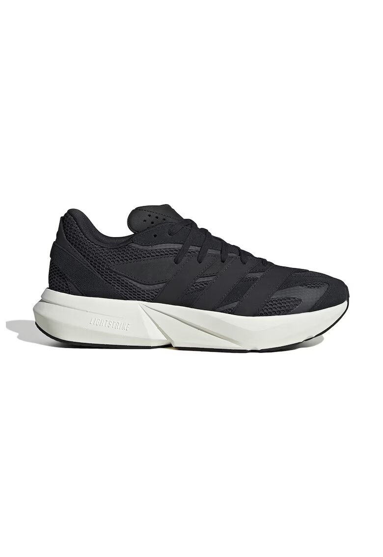 adidas Sportswear Pantofi sport Lightblaze cu insertii de piele intoarsa - Gri/Negru stins
