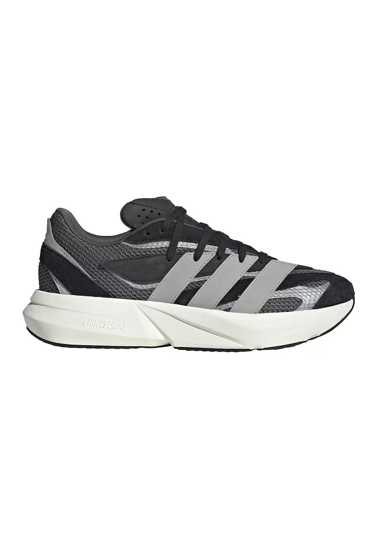 adidas Sportswear Pantofi sport Lightblaze cu insertii de piele intoarsa - Negru/Gri inchis