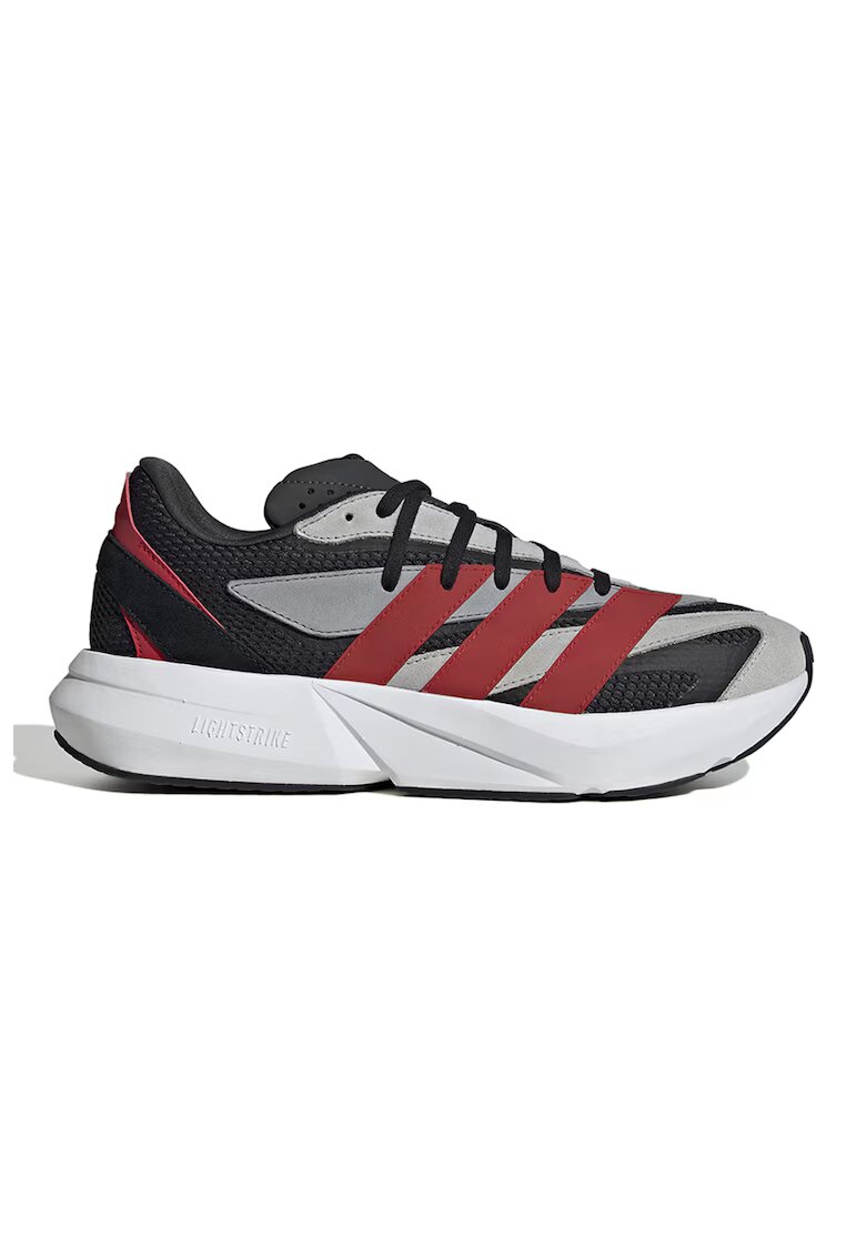 adidas Sportswear Pantofi sport Lightblaze cu insertii de piele intoarsa - Rosu/Negru/Gri inchis