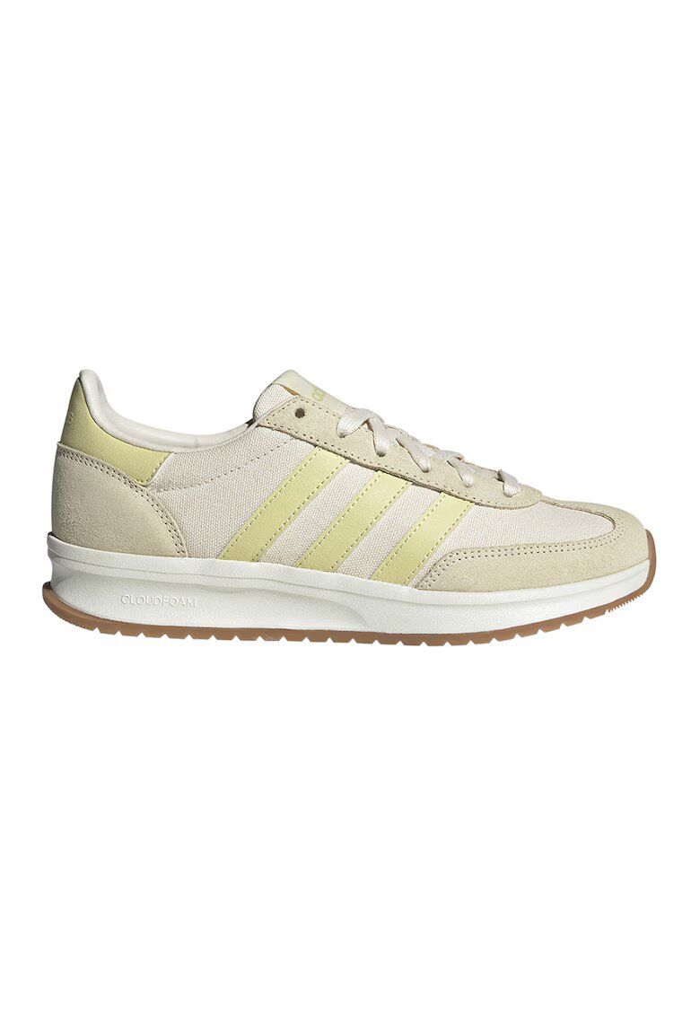 adidas Sportswear Pantofi sport low-cut cu garnituri din piele intoarsa - Alb fildes/Galben pai