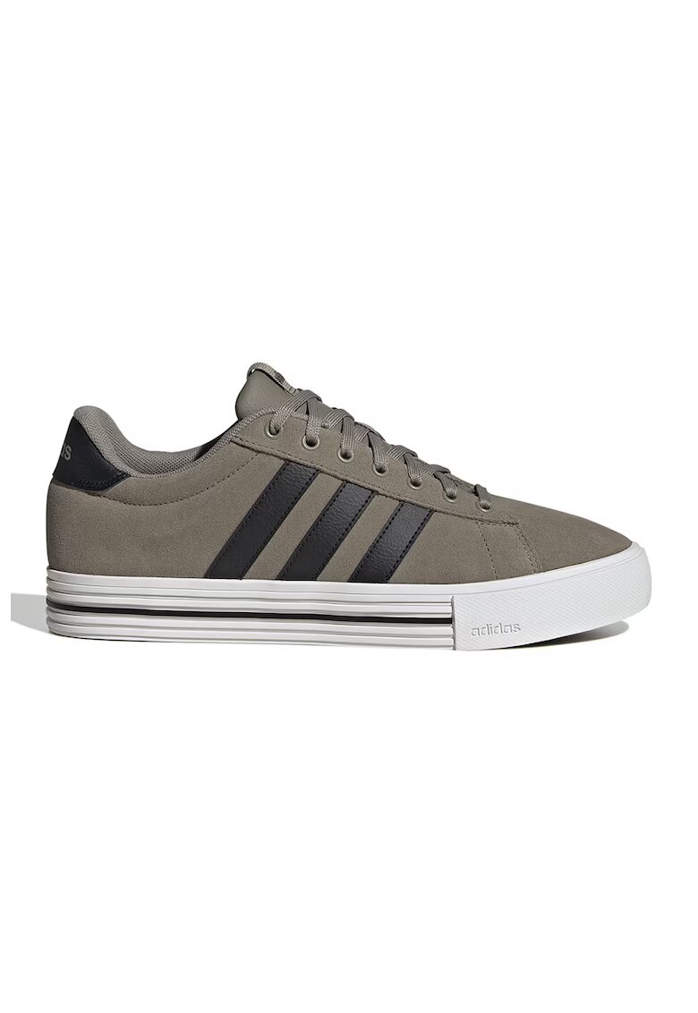 adidas Sportswear Pantofi sport low-cut Daily 4.0 de piele intoarsa - Negru/Kaki