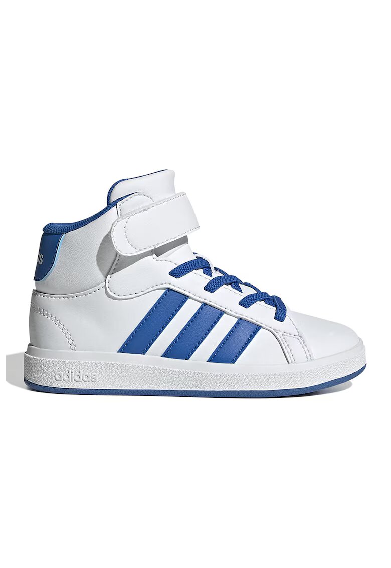 adidas Sportswear Pantofi sport mid-high din piele ecologica Grand Court - Alb/Albastru royal