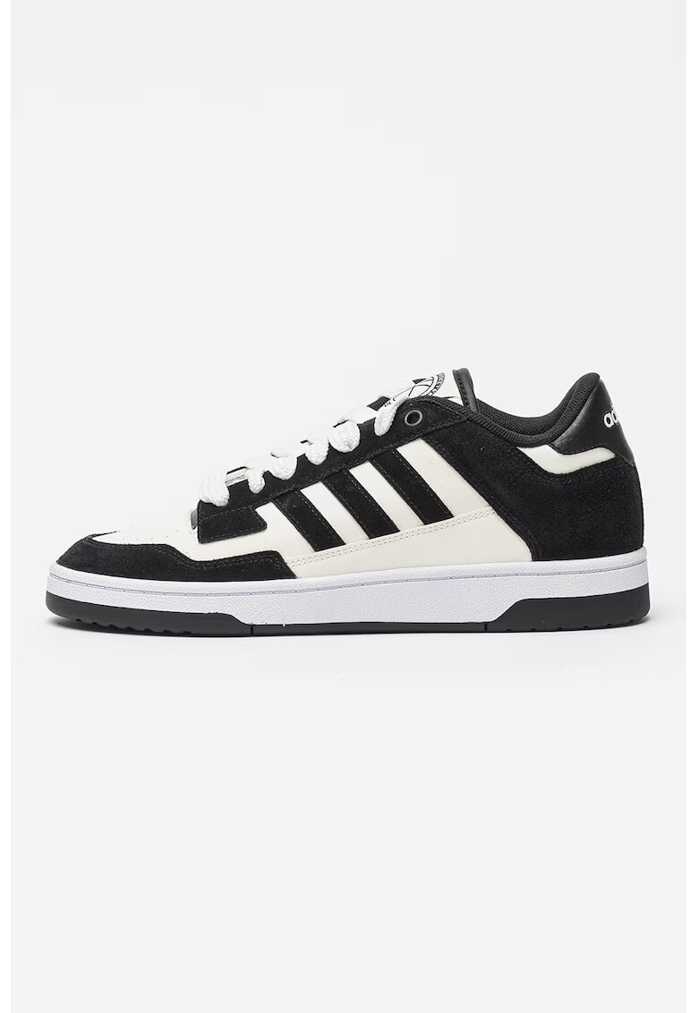 adidas Sportswear Pantofi sport Rapid Court cu garnituri din piele intoarsa - Alb/Negru