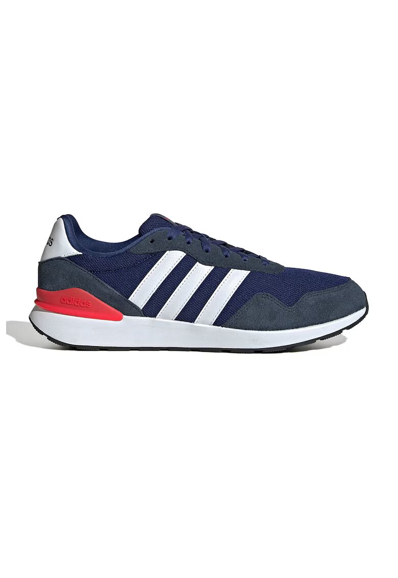 adidas Sportswear Pantofi sport Run 60s 4.0 cu insertii de piele intoarsa - Alb/Bleumarin