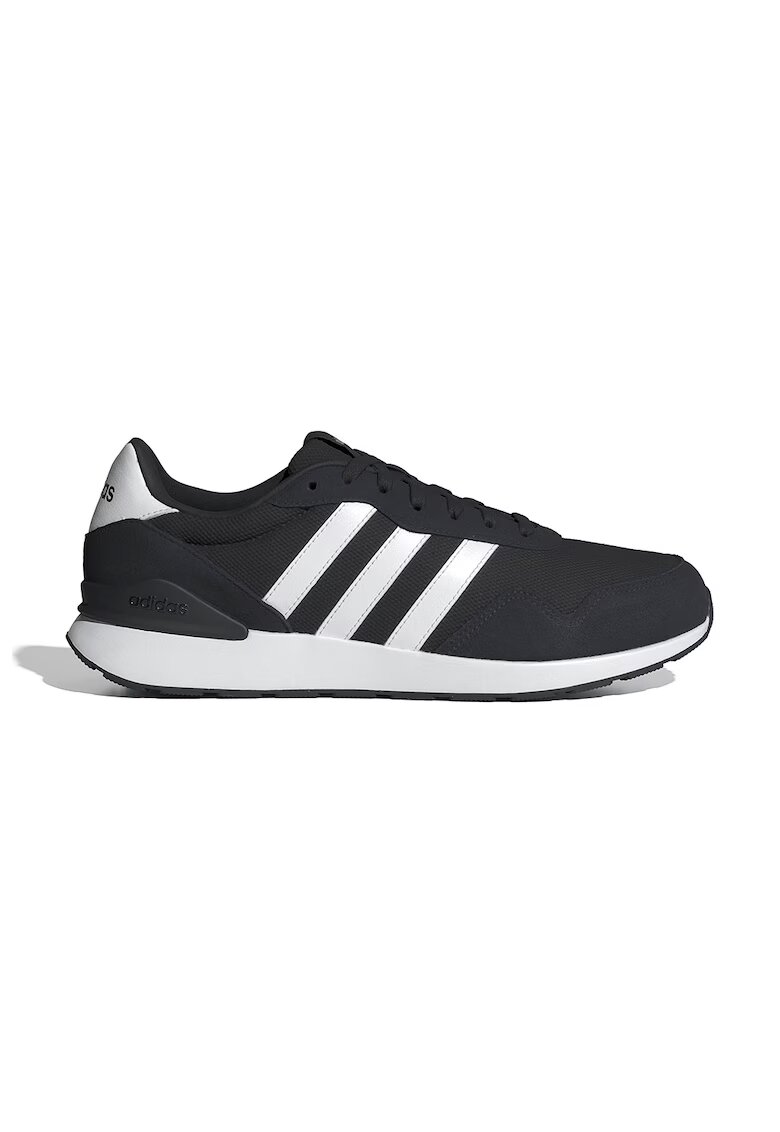 adidas Sportswear Pantofi sport Run 60s 4.0 cu insertii de piele intoarsa - Negru