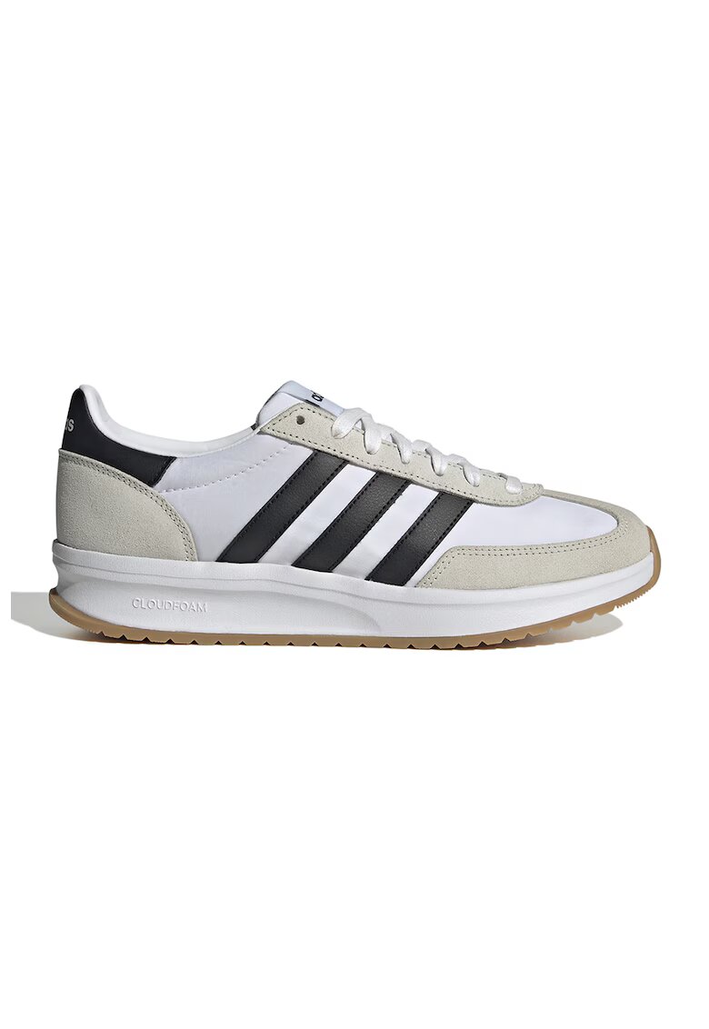 adidas Sportswear Pantofi sport Run 70s cu insertii din piele intoarsa - Alb/Gri deschis