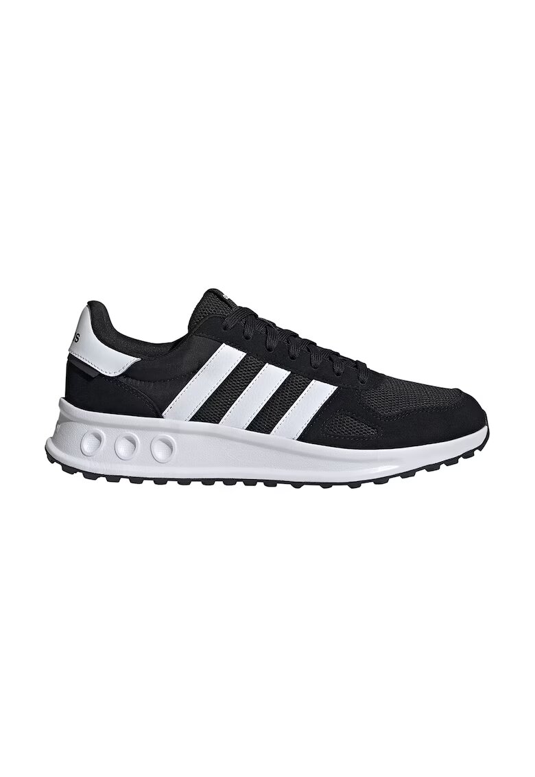 adidas Sportswear Pantofi sport Run 84 cu insertii de piele intoarsa - Alb/Negru