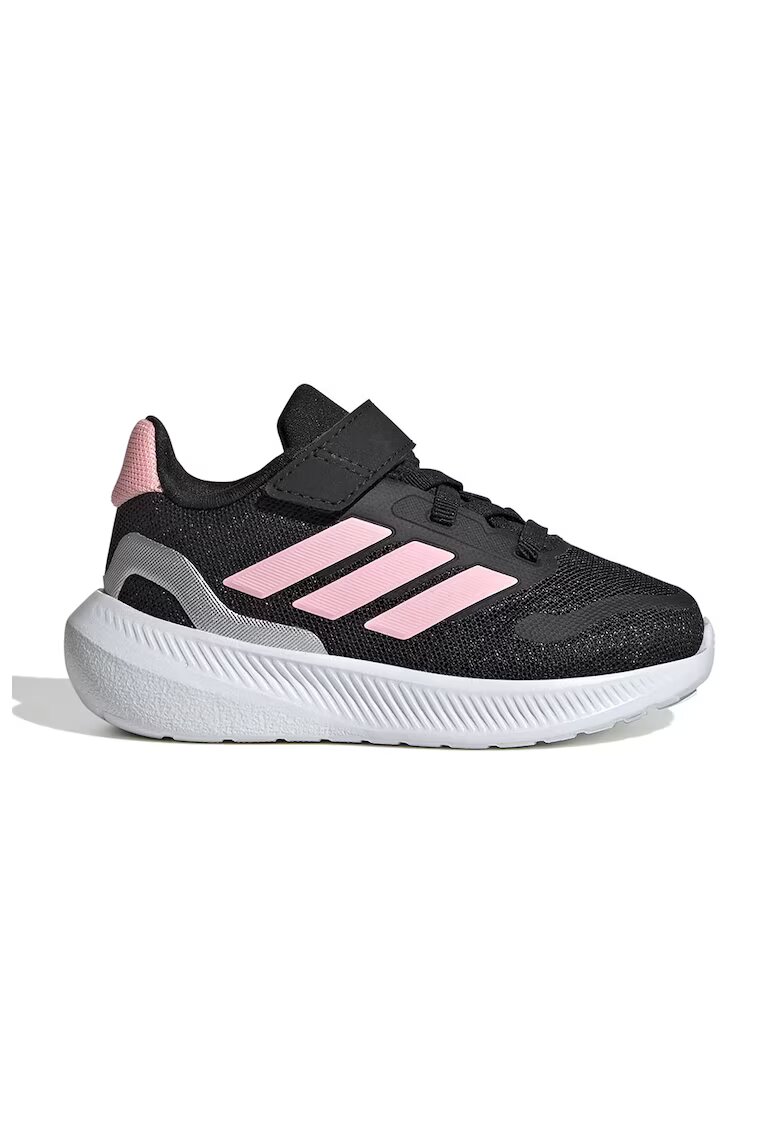 adidas Sportswear Pantofi sport Run Falcon 5 din material textil cu velcro - Negru/Roz pastel