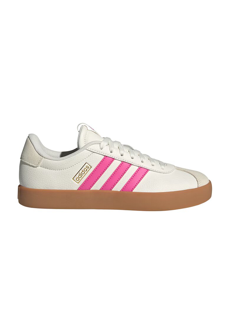 adidas Sportswear Pantofi sport VL Court 3.0 cu detalii de piele intoarsa - Roz aprins/Caramel/Crem