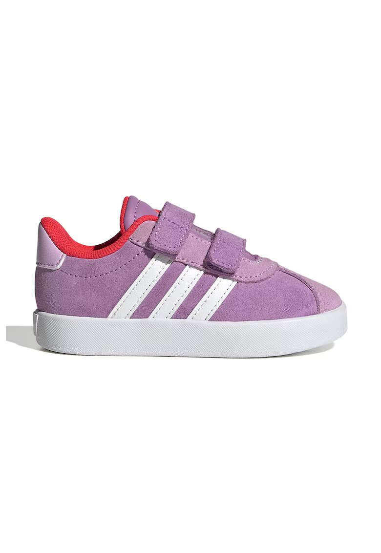 adidas Sportswear Pantofi sport VL Court 3.0 cu inchidere velcro - Alb/Coral/Lila