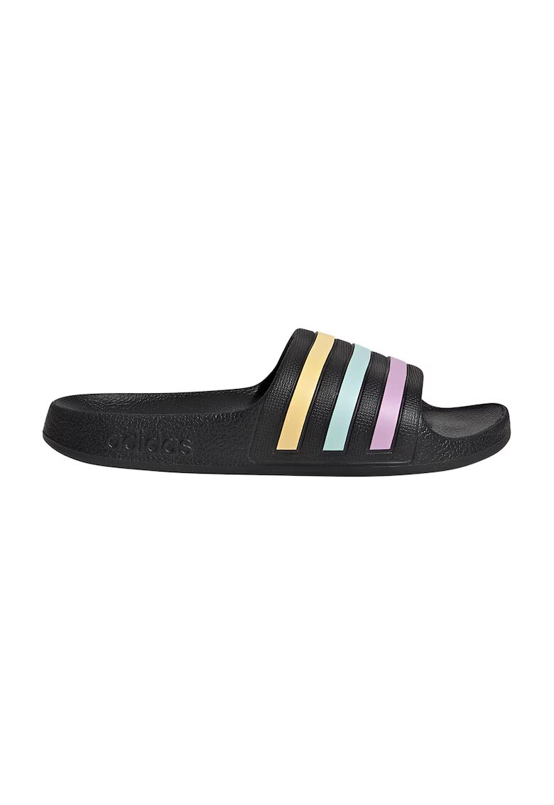 adidas Sportswear Papuci cu talpa ergonomica Adilette - Negru/Roz pastel/Galben pal