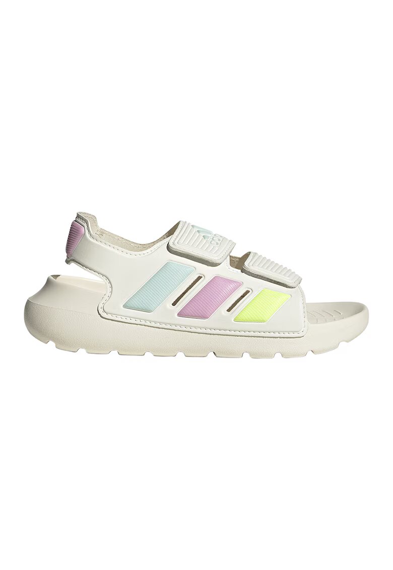 adidas Sportswear Sandale cu logo si velcro Alta Swim - Alb fildes/Roz pastel/Verde menta