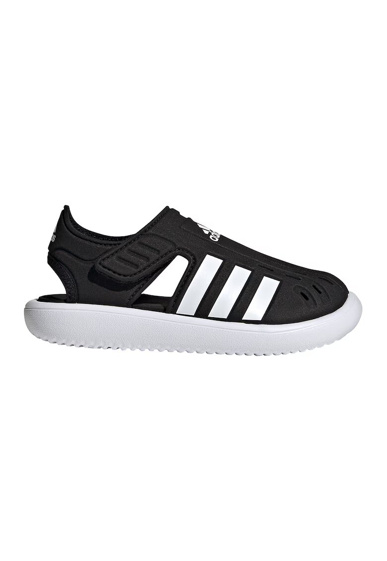 adidas Sportswear Sandale cu varf inchis si logo - Negru