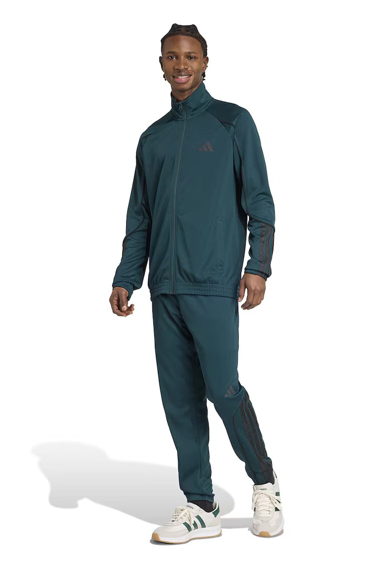 adidas Sportswear Trening cu detalii contrastante Stadium - Negru stins/Verde englez