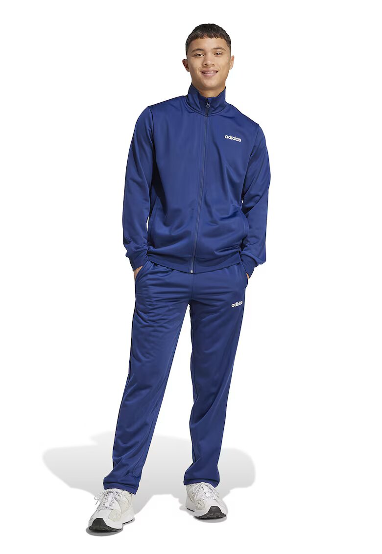 adidas Sportswear Trening cu guler inalt si fermoar Linear - Albastru inchis