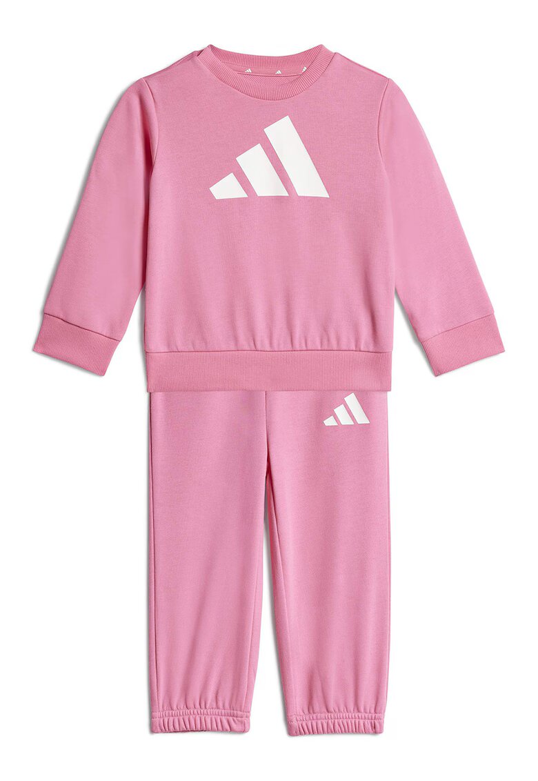 adidas Sportswear Trening cu imprimeu logo contrastant - Alb/Roz inchis