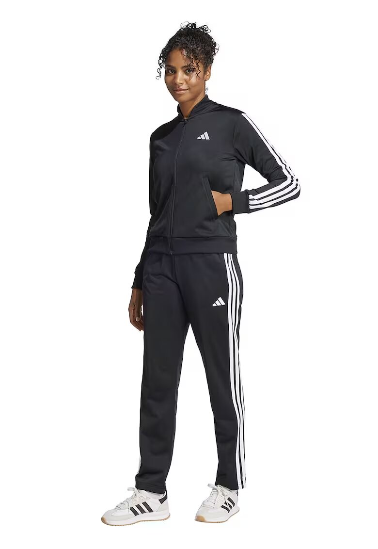 adidas Sportswear Trening cu logo si fermoar W ESS 3S TS - Negru
