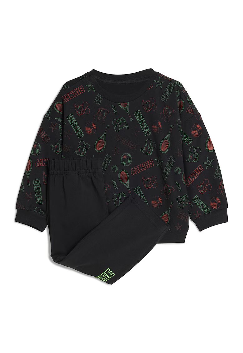 adidas Sportswear Trening cu Mickey Mouse - Negru/Verde lime
