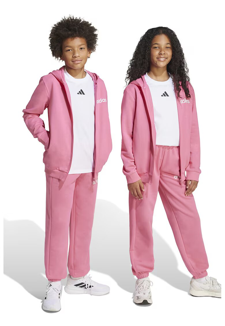 adidas Sportswear Trening din amestec de bumbac cu imprimeu logo - Roz