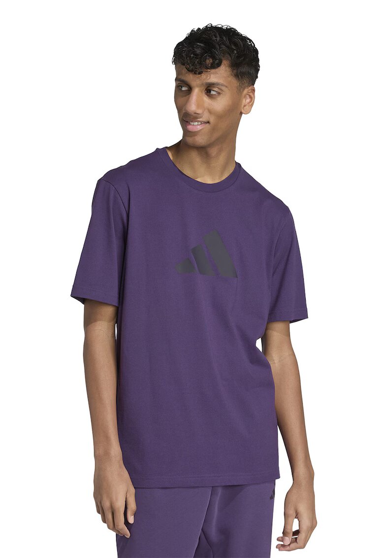 adidas Sportswear Tricou cu imprimeu logo - Ametist