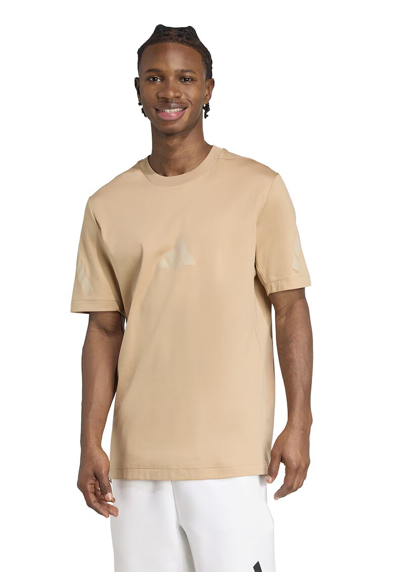 adidas Sportswear Tricou de bumbac cu model monograma Z.N.E - Bej