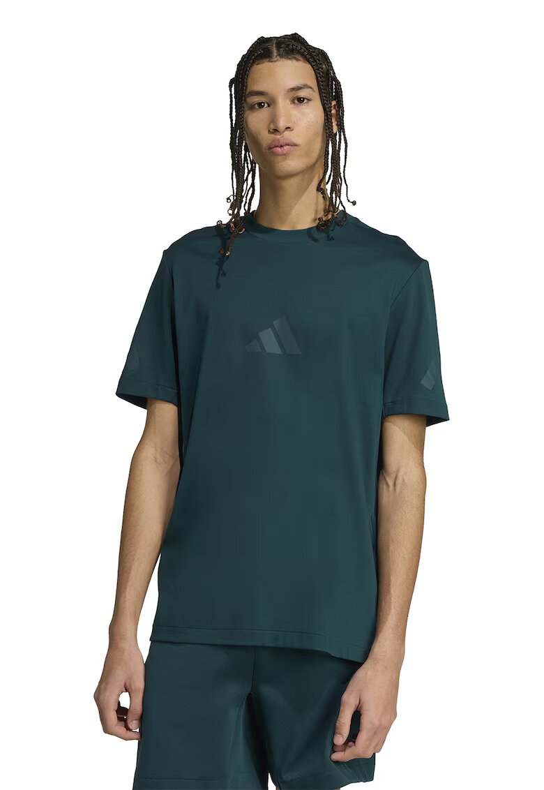 adidas Sportswear Tricou de bumbac cu model monograma Z.N.E - Verde padure