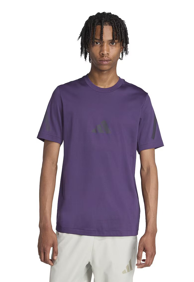 adidas Sportswear Tricou de bumbac cu model monograma Z.N.E - Violet