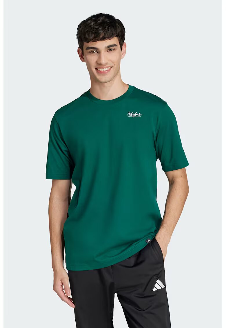 adidas Sportswear Tricou din bumbac Life Bowl - Verde padure