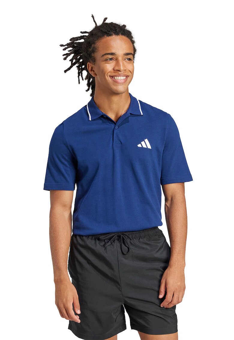 adidas Sportswear Tricou polo de bumbac - Albastru inchis