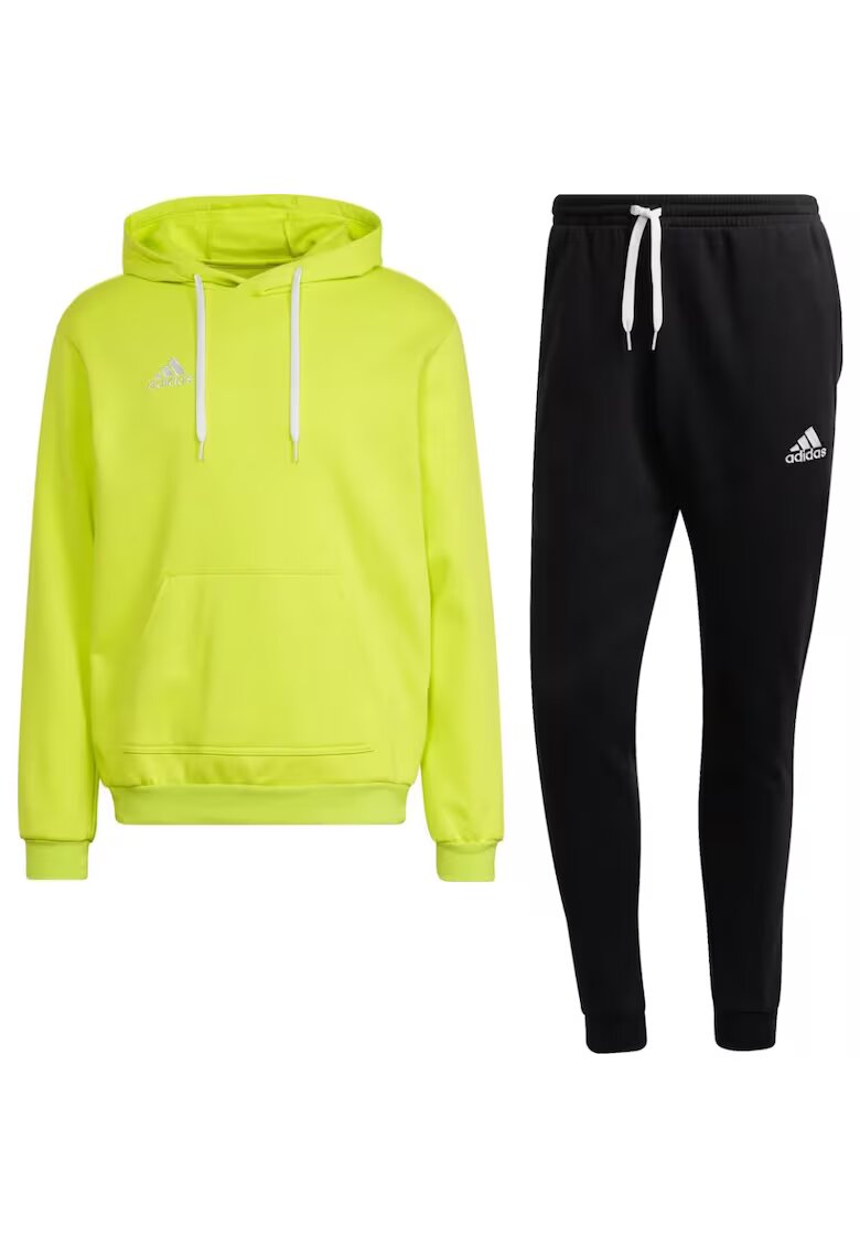 adidas Trening pentru forbal cu amestec de bumbac Entrada 22 - Negru/Verde neon