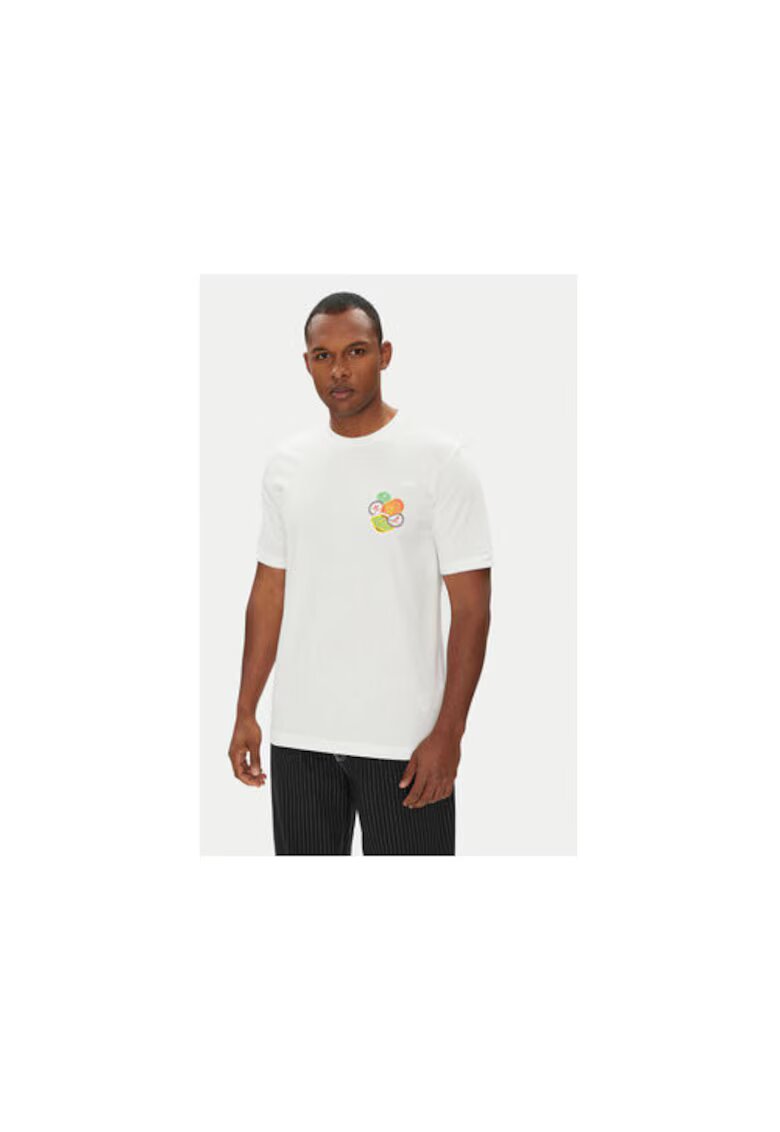 adidas Tricou cu imprimeu pe partea din spate si decolteu la baza gatului - 658754 - Ecru