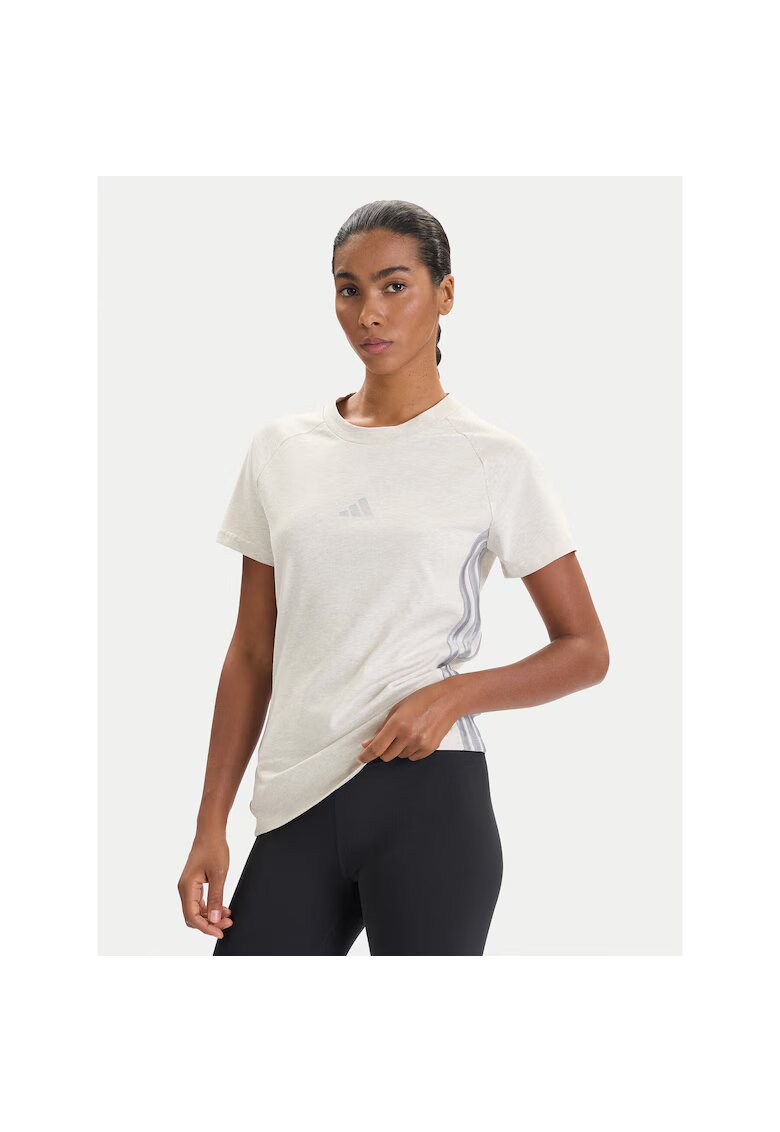 adidas Tricou sport - bej - bumbac