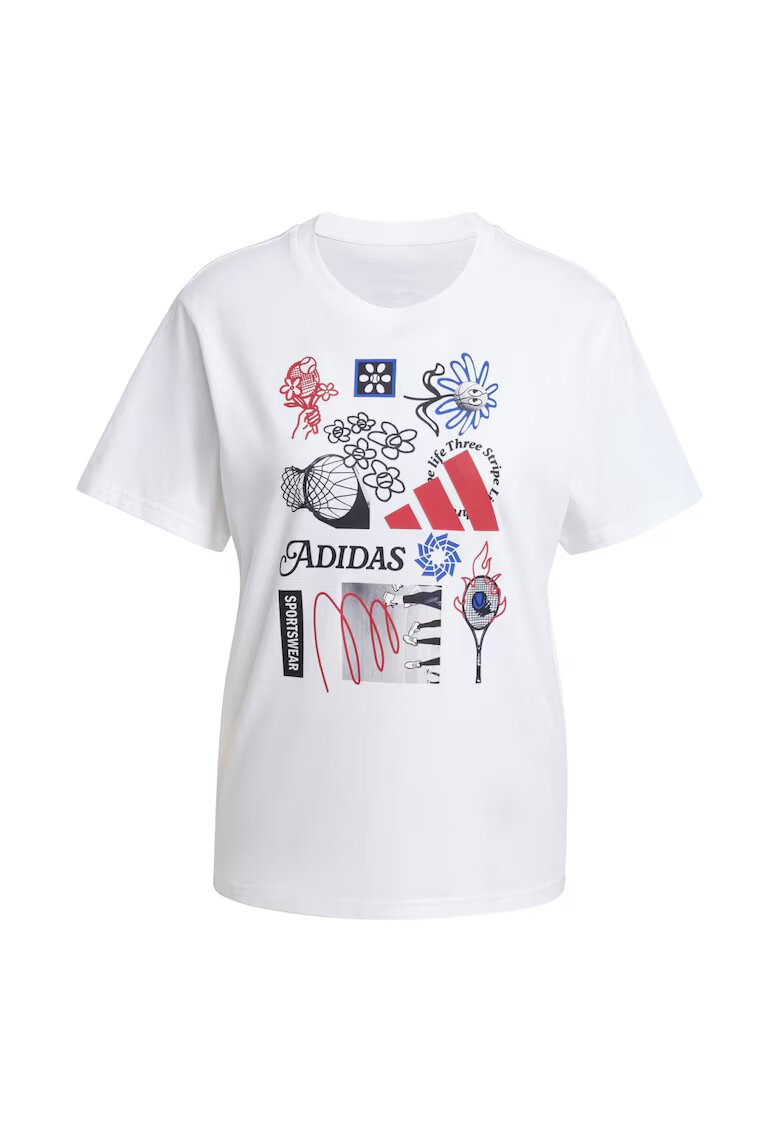 adidas Tricou W C Photo Tee 2 JN9097 Femei Alb - Alb