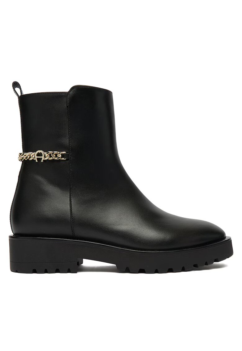 Aigner Botine dama 001 1252180 - Piele naturala - Negru