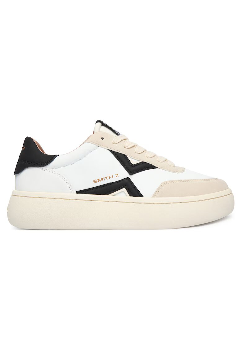 Alexander Smith Tenisi dama SXBCOCW-9552-W - piele naturala - Alb/Crem