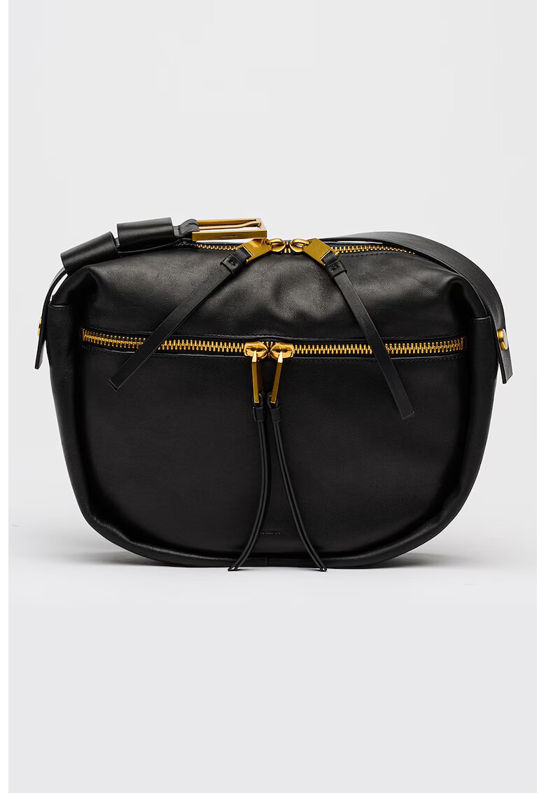 AllSaints Geanta crossbody din piele Noemie - Negru