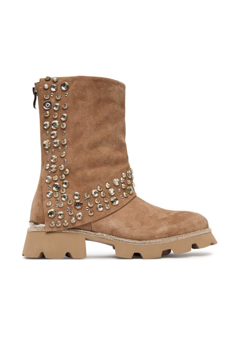 ALMA EN PENA Botine dama I251358 - Piele naturala - Maro