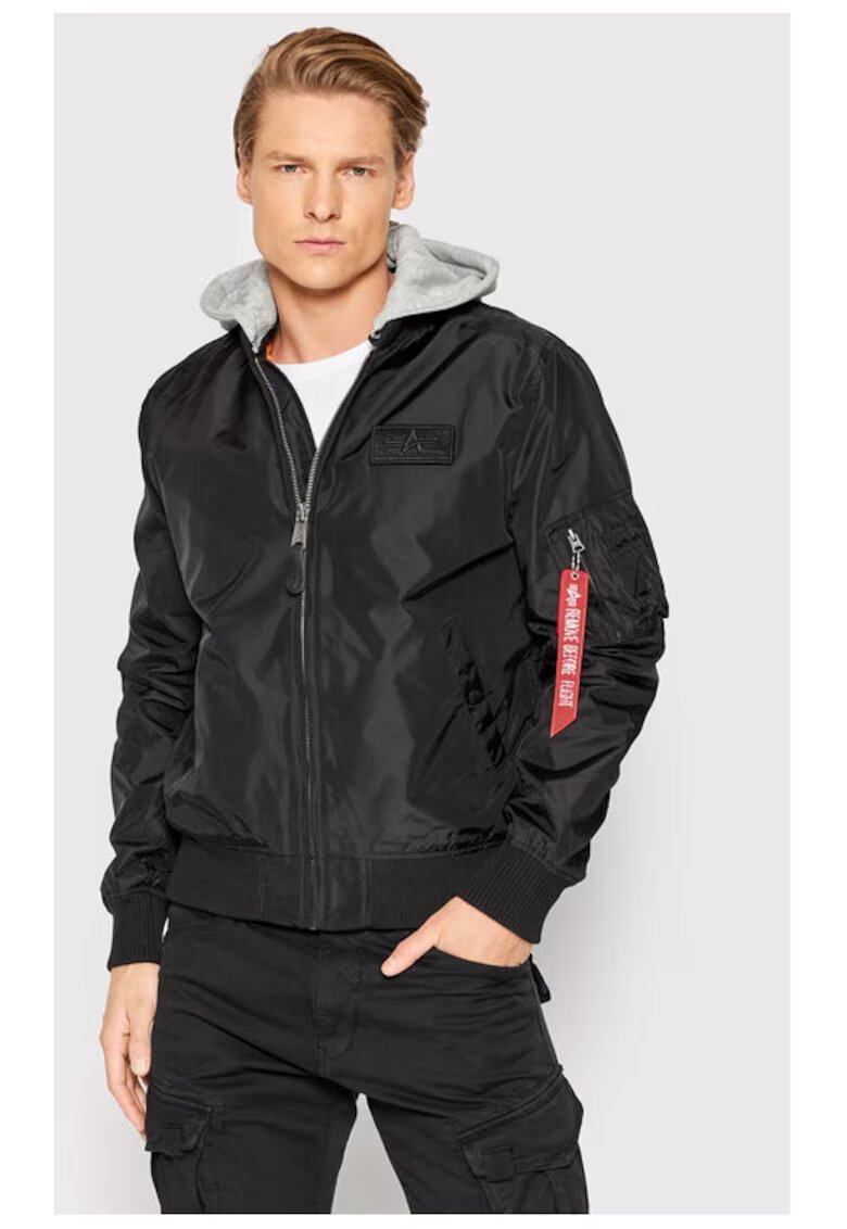 ALPHA INDUSTRIES Geaca barbati - 77818 - Negru - Nylon