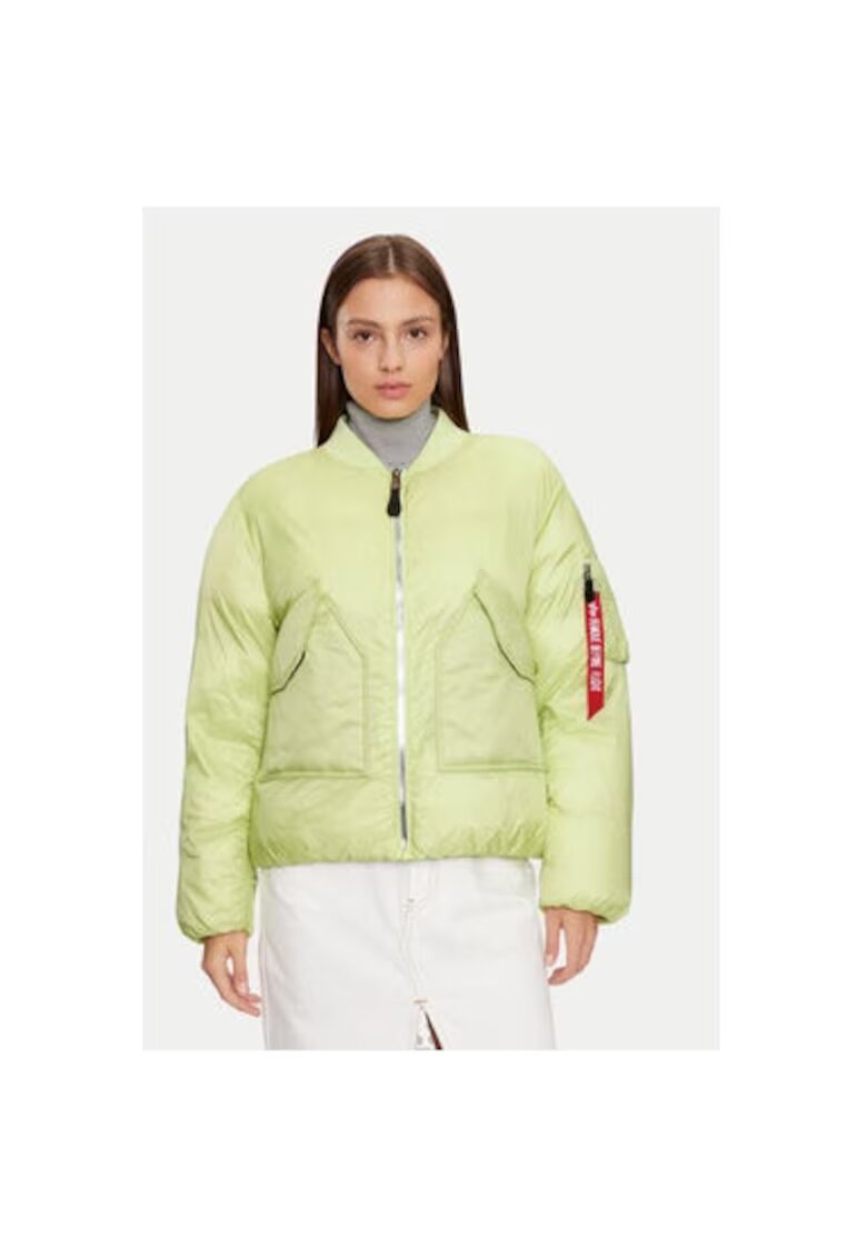 ALPHA INDUSTRIES Geaca dama - 304543760 - Nylon - Verde - Verde