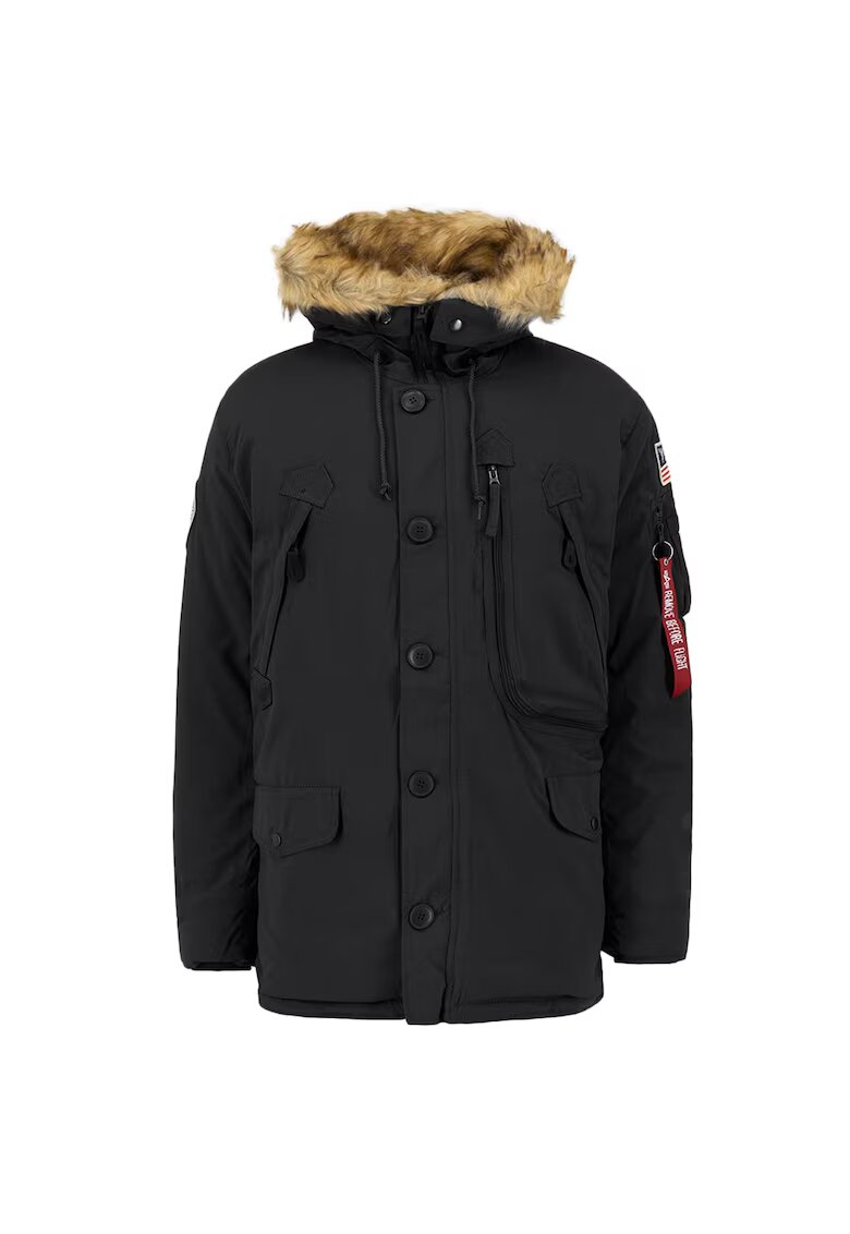 ALPHA INDUSTRIES Jacheta barbati 3158 - Nylon - Negru