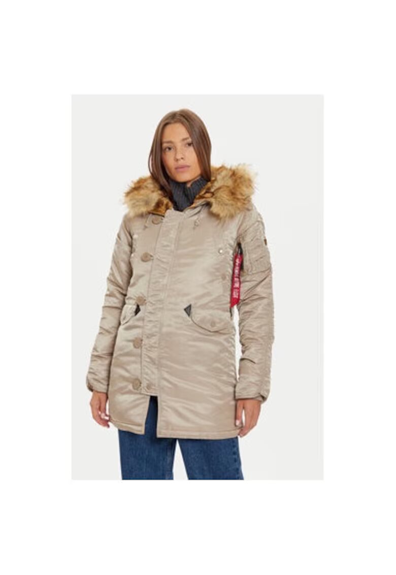 ALPHA INDUSTRIES Jacheta dama - 304543524 - Nylon - Maro - Maro