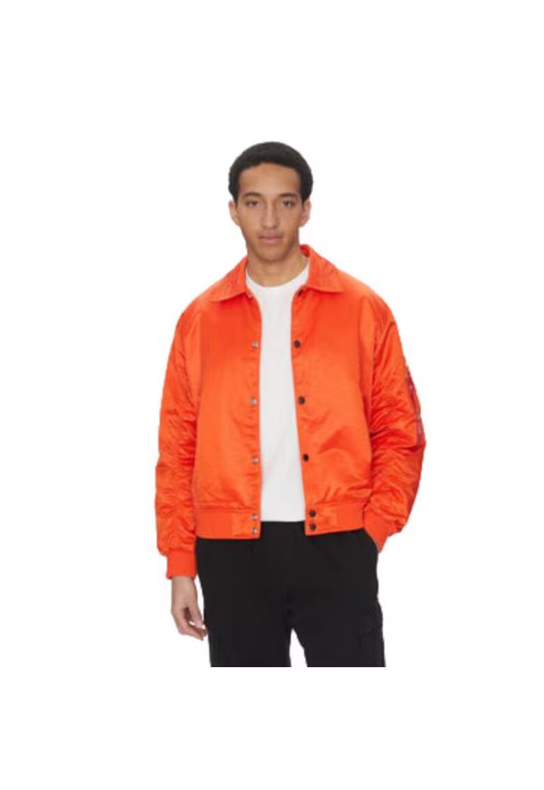ALPHA INDUSTRIES Jacheta sport barbati - 156145 736 - portocaliu - poliamida