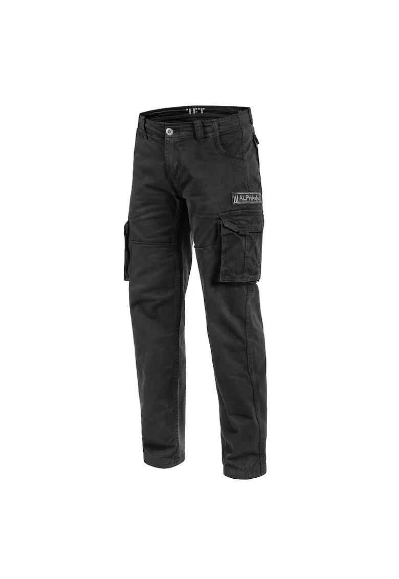 ALPHA INDUSTRIES Pantaloni sport - Bumbac - Negru - 36EU