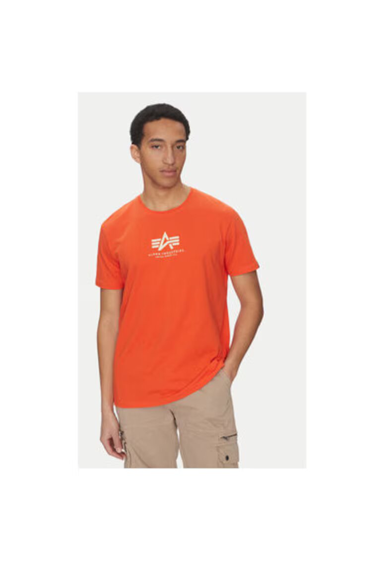 ALPHA INDUSTRIES Tricou barbati 118533 - Bumbac - Portocaliu - Portocaliu