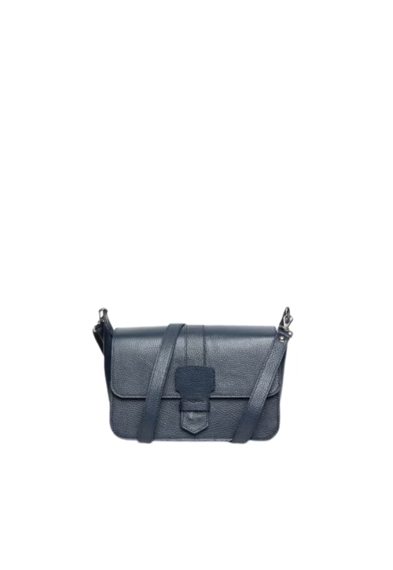 ANNA FELLINI Geanta dama piele - Adora - bleumarin - 27x14x18 cm