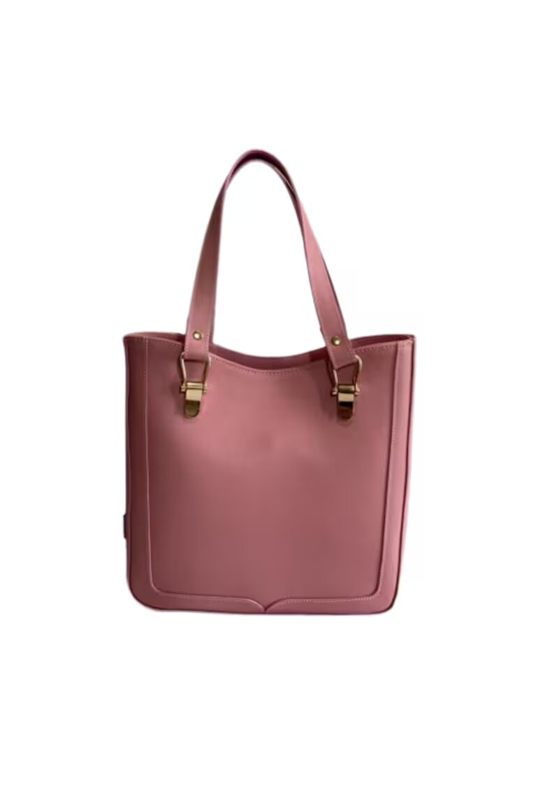 ANNA FELLINI Geanta dama piele - Elisabeth 7 - 30x8x27 - Roz