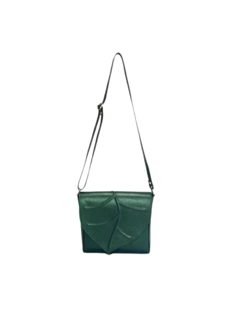 ANNA FELLINI Geanta dama piele - Francine - 23x5x21 - Verde