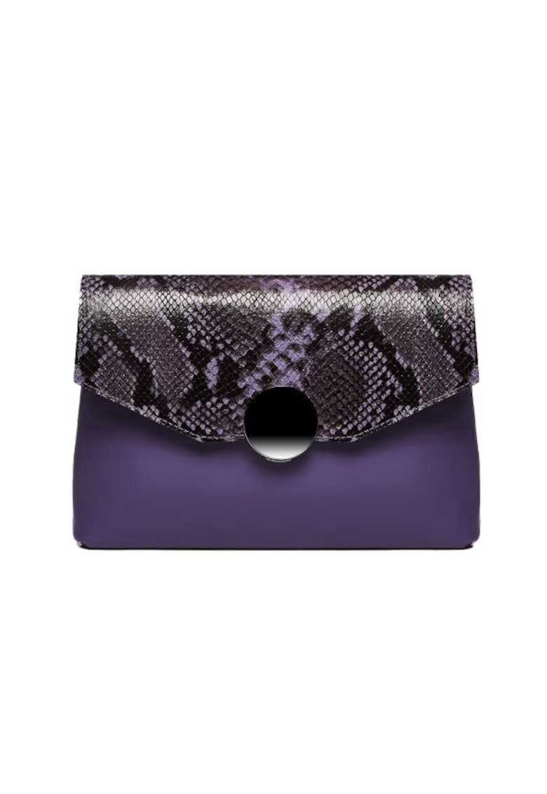 ANNA FELLINI Geanta dama piele - Plic Adriana - mov - 32x5x24 cm